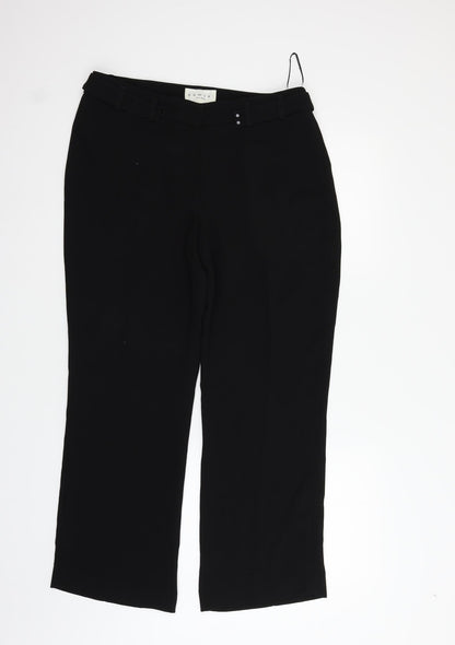 Damsel Womens Black   Trousers  Size 12 L26 in