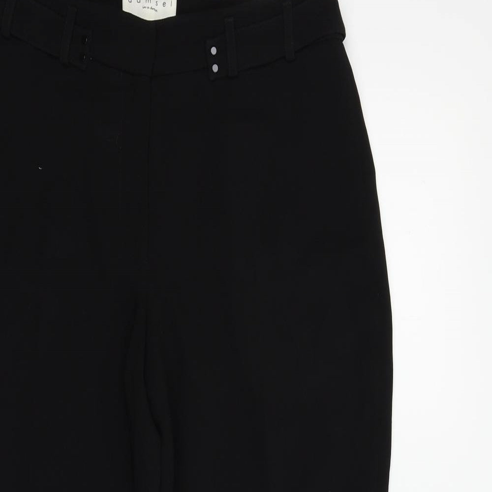 Damsel Womens Black   Trousers  Size 12 L26 in