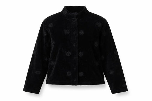 SOHO Womens Black   Basic Button-Up Size S