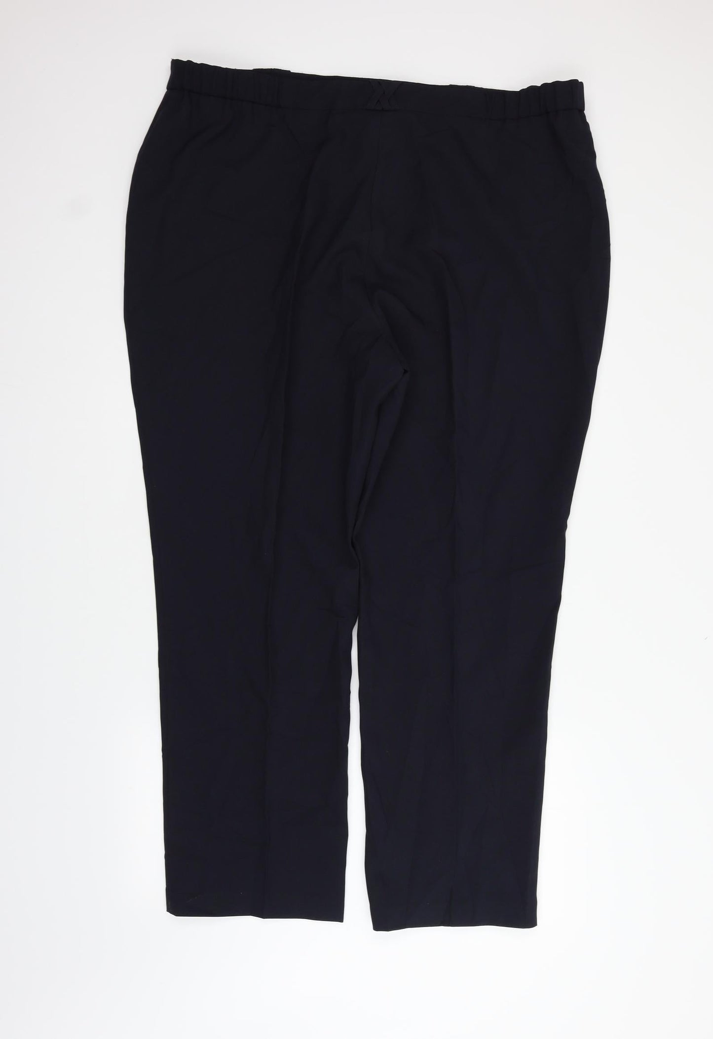 Mens UK Size 24 Classics Regular Fit  Blue Trousers