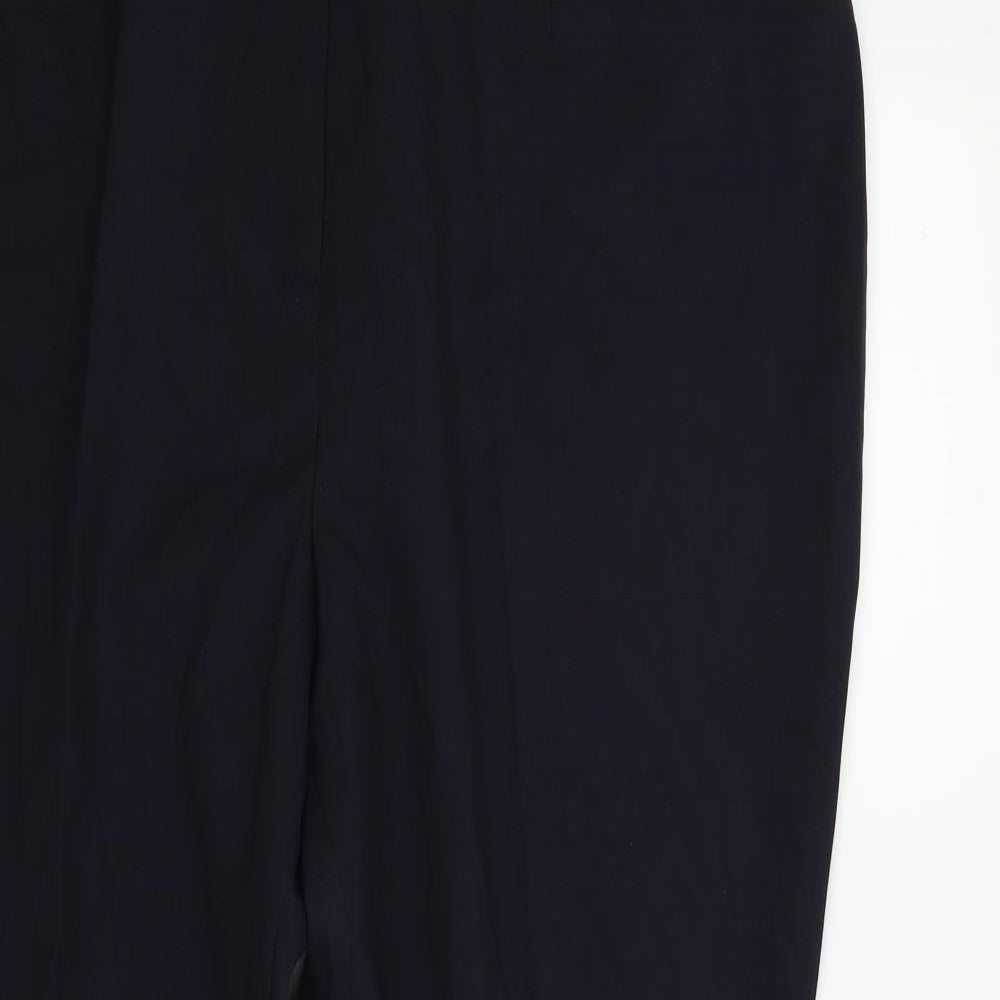 Mens UK Size 24 Classics Regular Fit  Blue Trousers