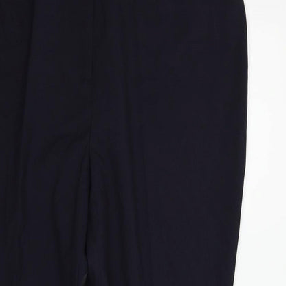 Mens UK Size 24 Classics Regular Fit  Blue Trousers