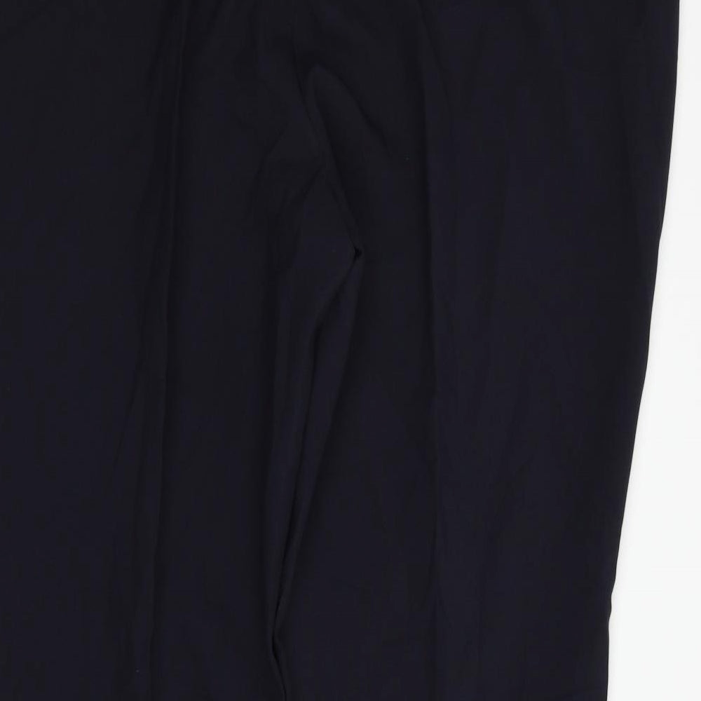 Mens UK Size 24 Classics Regular Fit  Blue Trousers