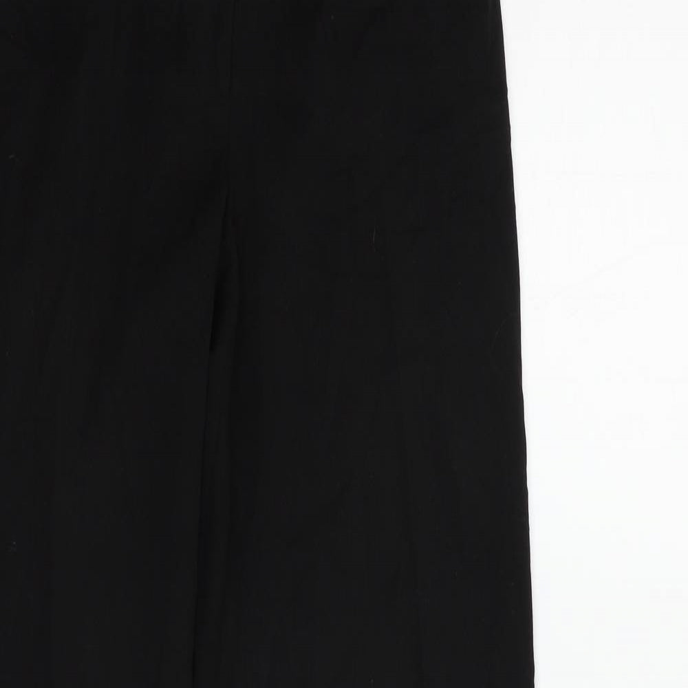 Womens UK Size 10 Topshop Regular Fit  Black Trousers