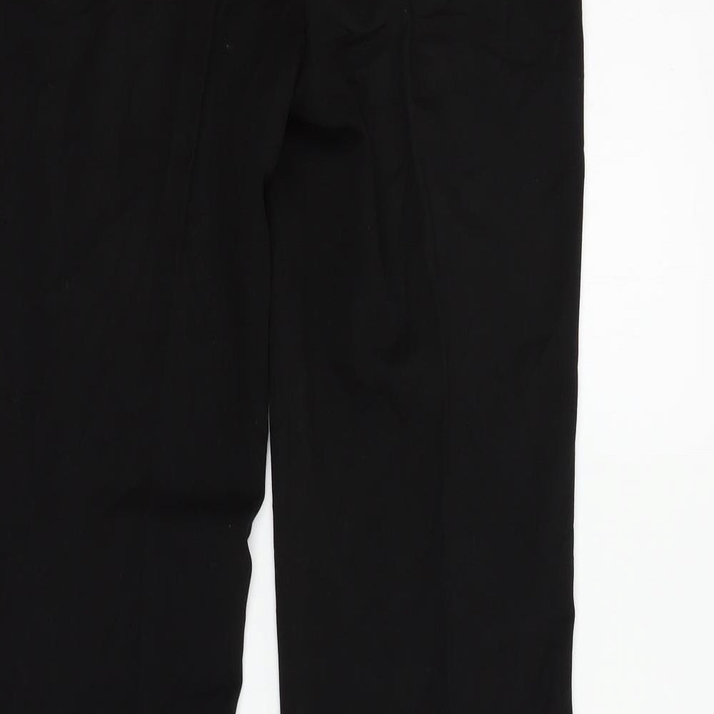 Womens UK Size 10 Topshop Regular Fit  Black Trousers