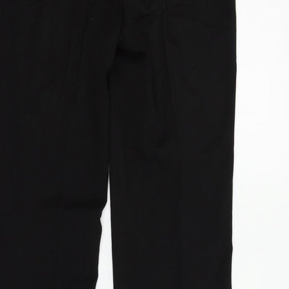Womens UK Size 10 Topshop Regular Fit  Black Trousers