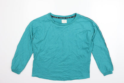 Womens UK Size S Marks and Spencer Blue Basic T-Shirt