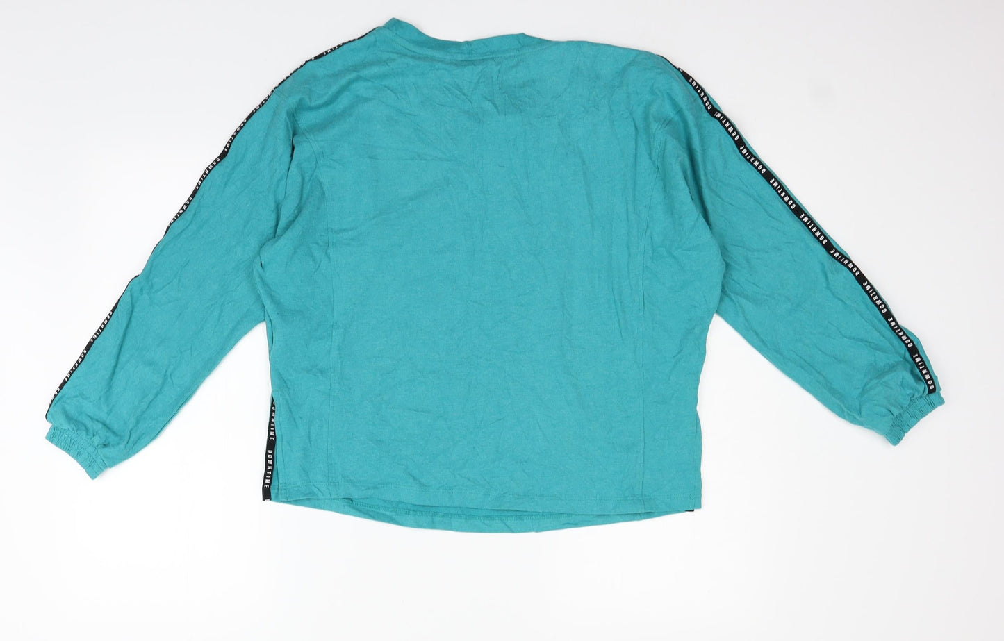 Womens UK Size S Marks and Spencer Blue Basic T-Shirt