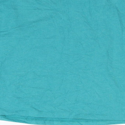 Womens UK Size S Marks and Spencer Blue Basic T-Shirt