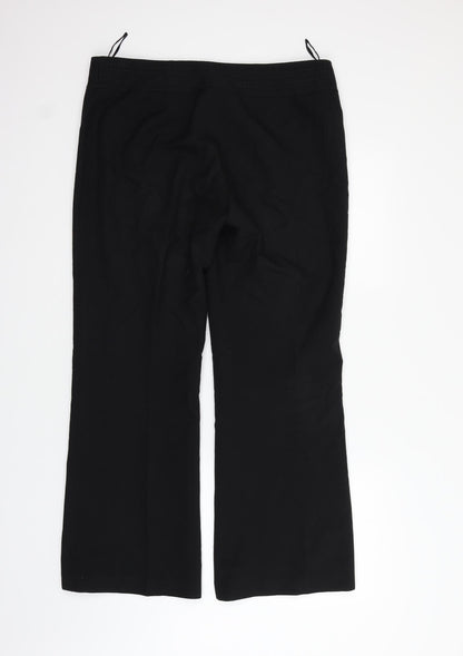 F&F Womens Black   Trousers  Size 14 L24 in