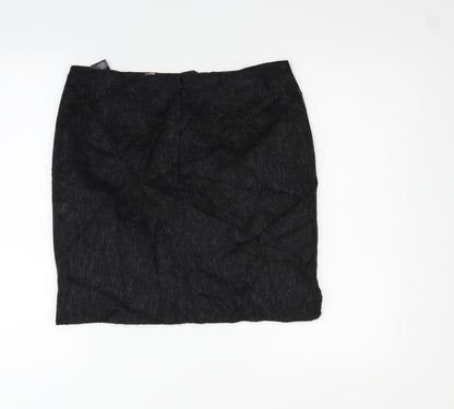 H&M Womens Grey   Flare Skirt Size 14