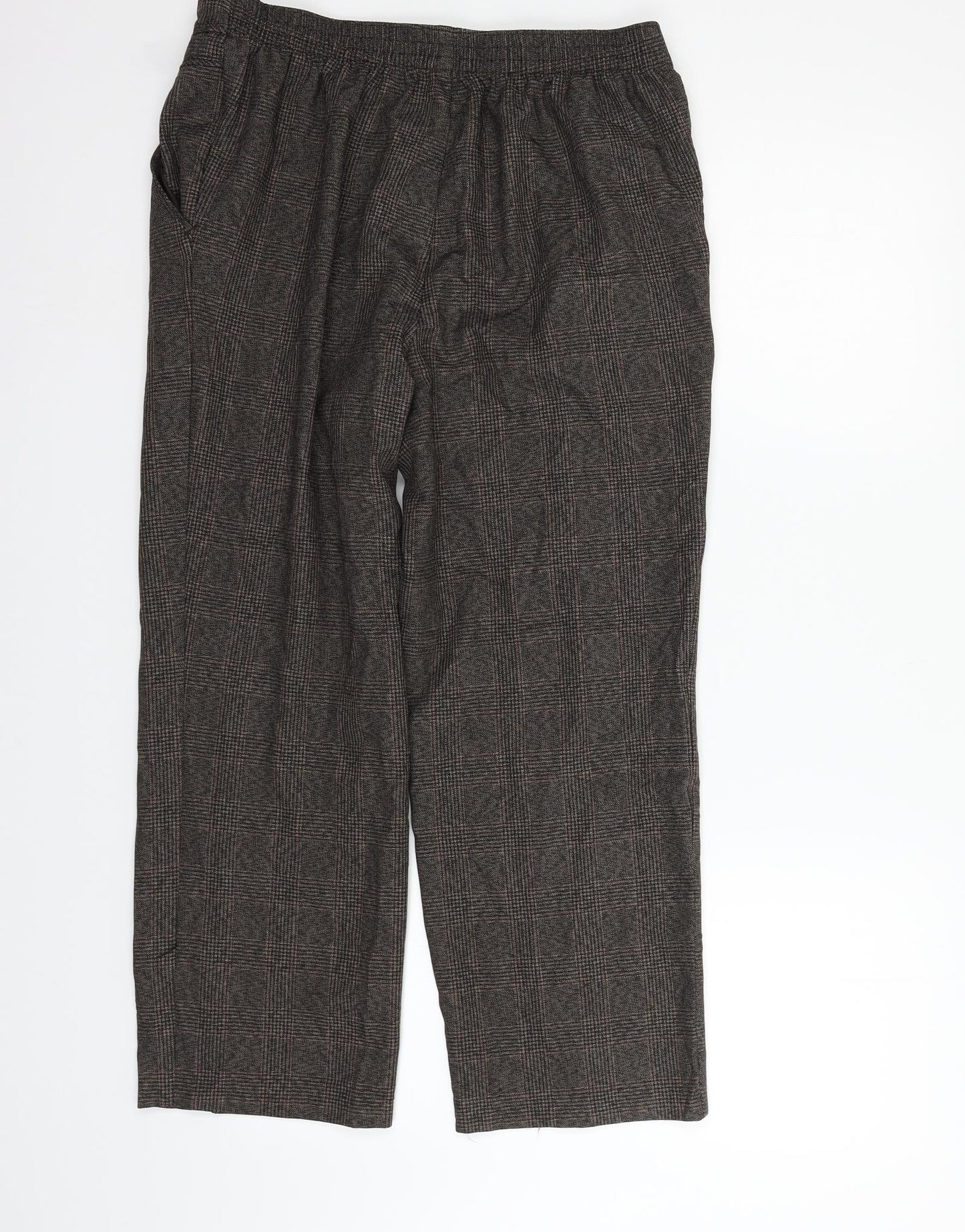 Womens UK Size 12 Marks and Spencer Regular Fit  Brown Trousers