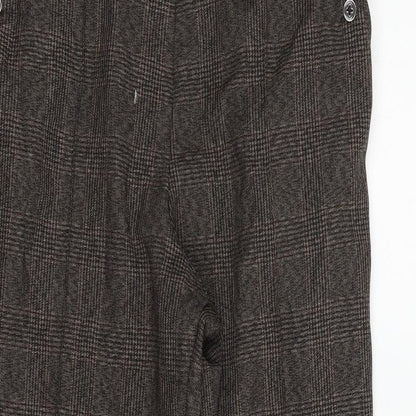 Womens UK Size 12 Marks and Spencer Regular Fit  Brown Trousers
