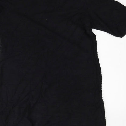 Dorothy Perkins Womens Black Houndstooth  Fit & Flare  Size 14