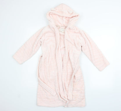 F&F Girls Pink Solid  Top Gown Size 7-8 Years  - BELTED