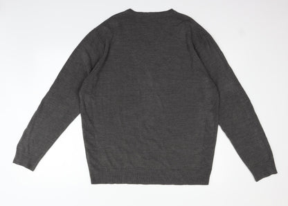 Twisted Soul Mens Grey   Pullover Jumper Size XL