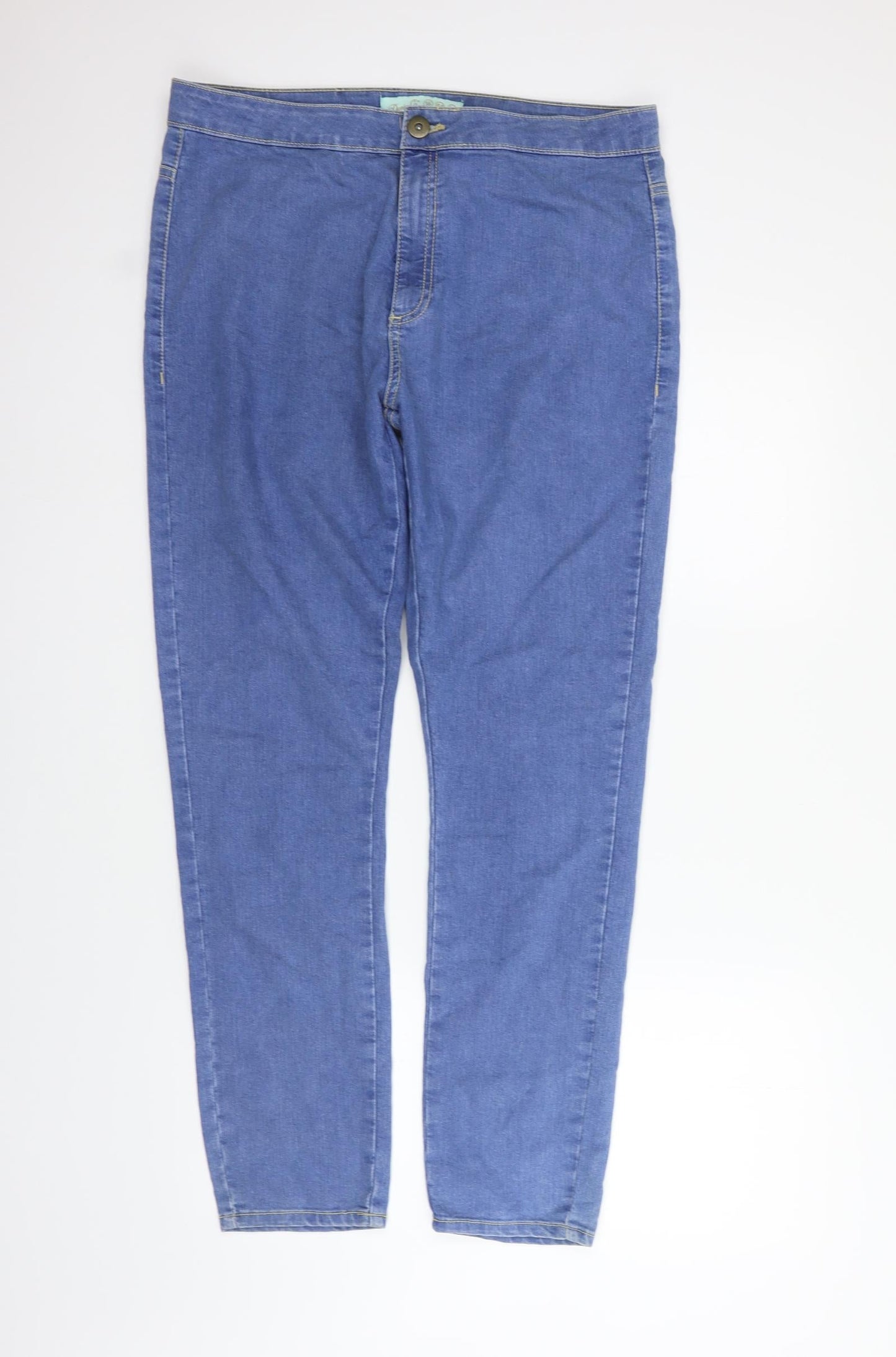 Womens UK Size 16 deniem & co Regular Fit Straight Blue Jeans