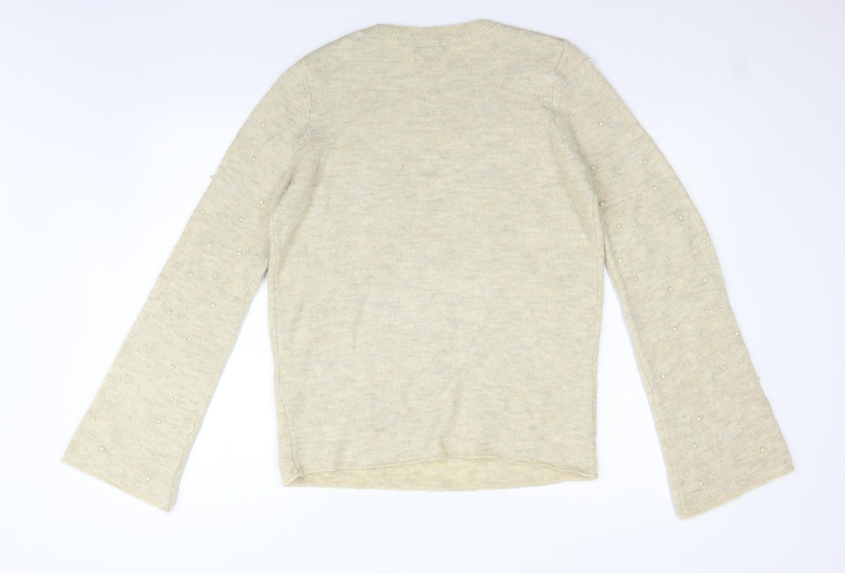 Next Womens Beige   Pullover Jumper Size 12
