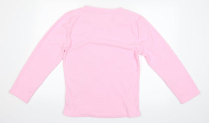 Preworn Womens Pink Solid  Top Pyjama Top Size 10