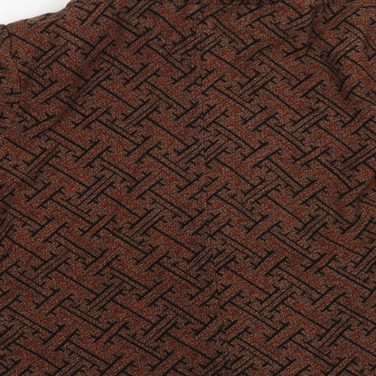 Loon Feng Womens Brown   Overcoat Coat Size XL