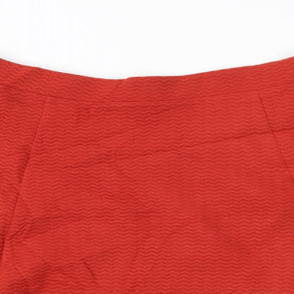 George Womens Brown Geometric  Skater Skirt Size 30 in