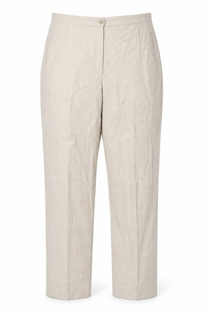 Womens UK Size 34 in First Avenue Regular Fit  Beige Trousers