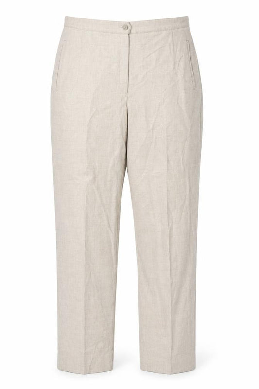 Womens UK Size 34 in First Avenue Regular Fit  Beige Trousers