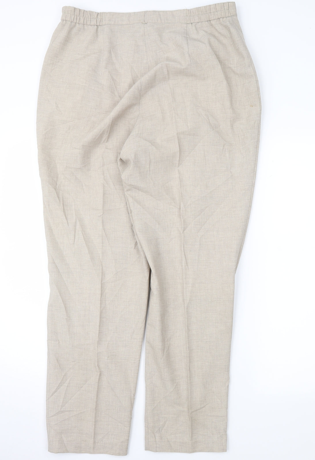 Womens UK Size 34 in First Avenue Regular Fit  Beige Trousers