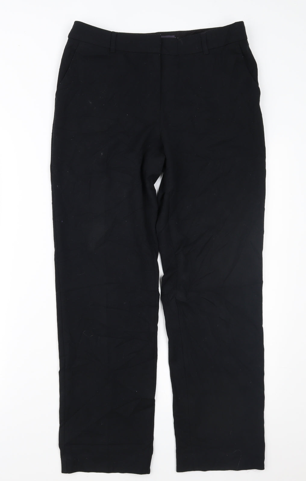 Womens UK Size 10 Marks and Spencer Regular Fit  Black Trousers