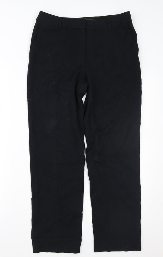 Womens UK Size 10 Marks and Spencer Regular Fit  Black Trousers