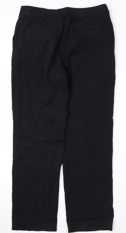 Womens UK Size 10 Marks and Spencer Regular Fit  Black Trousers