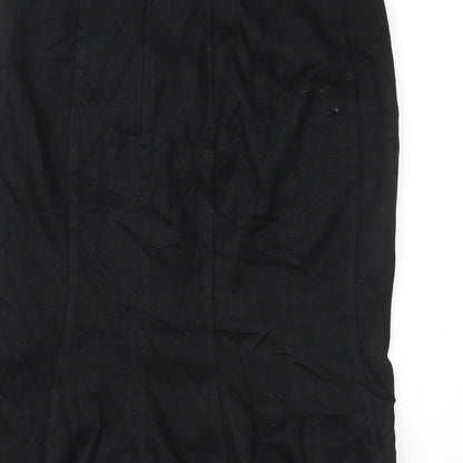 NEXT Womens Black Herringbone  Straight & Pencil Skirt Size 10