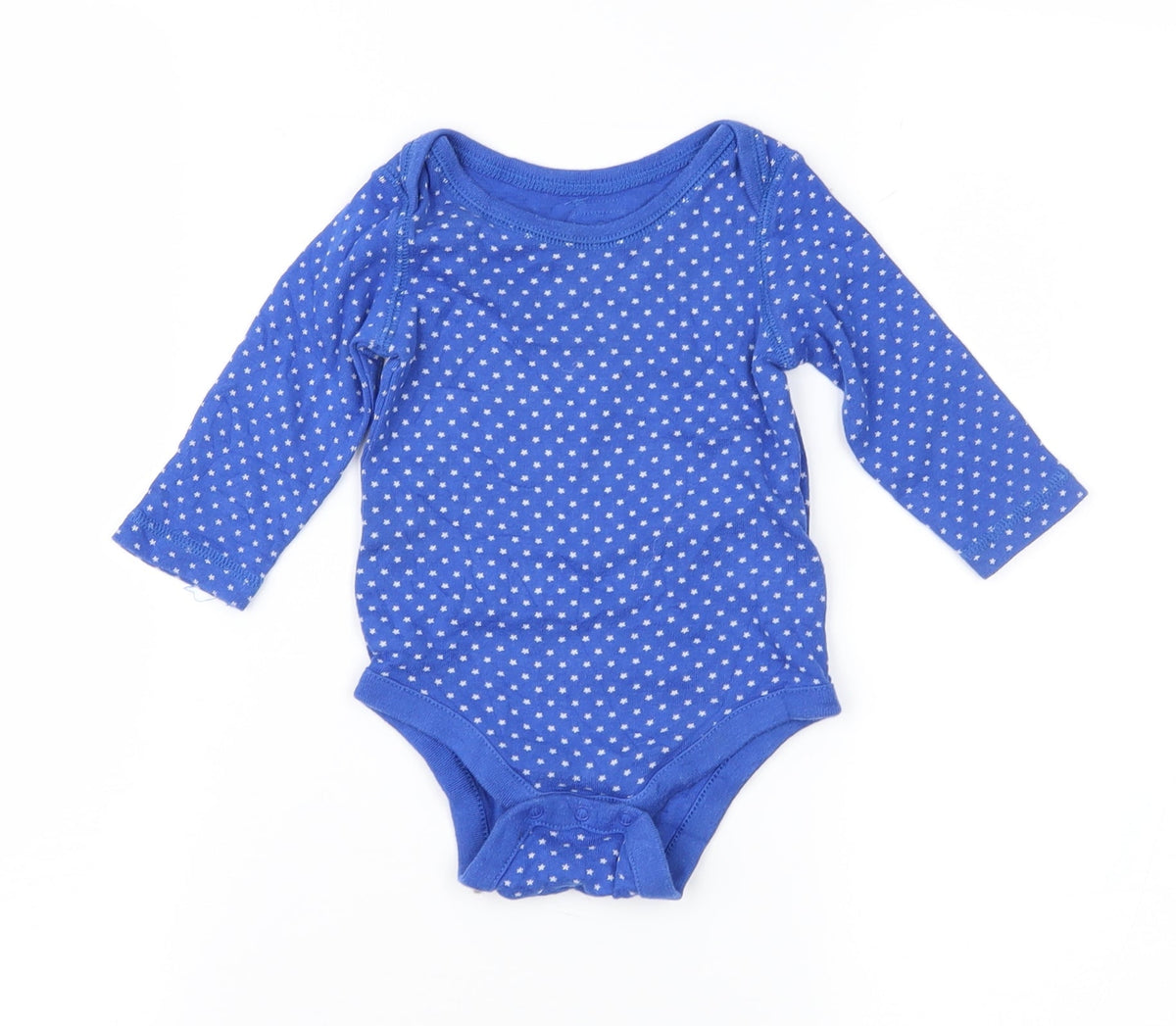 Additional front view of Gap Baby Blue Geometric Basic T-Shirt, size 3-6, Months