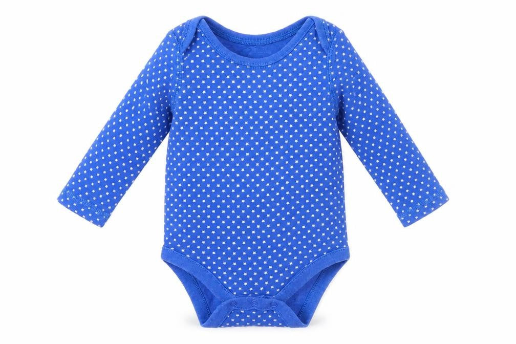 Front view of Gap Baby Blue Geometric Basic T-Shirt, size 3-6, Months