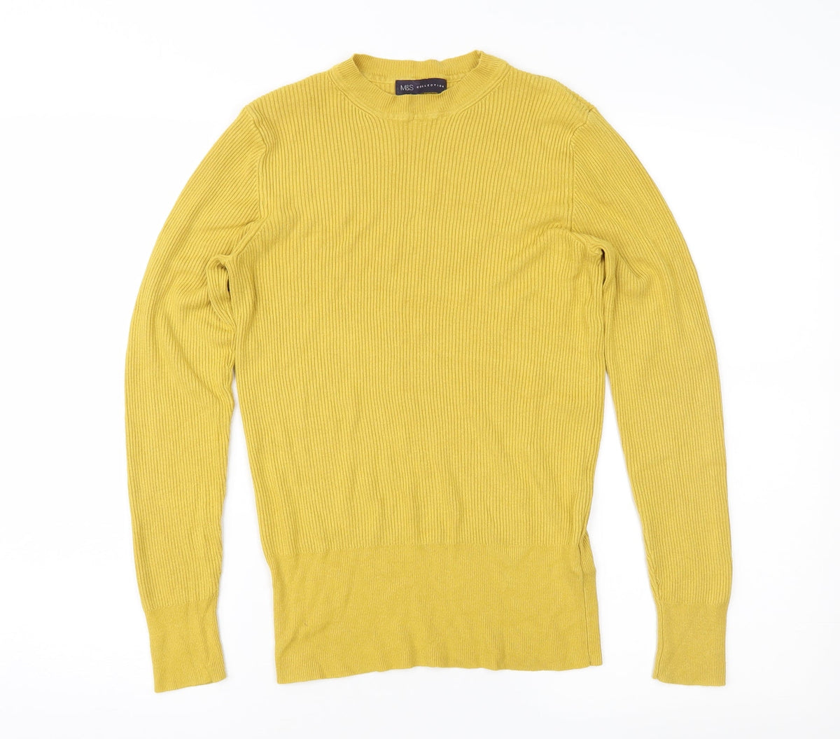 Marks & Spencer Womens Yellow   Pullover Jumper Size 14