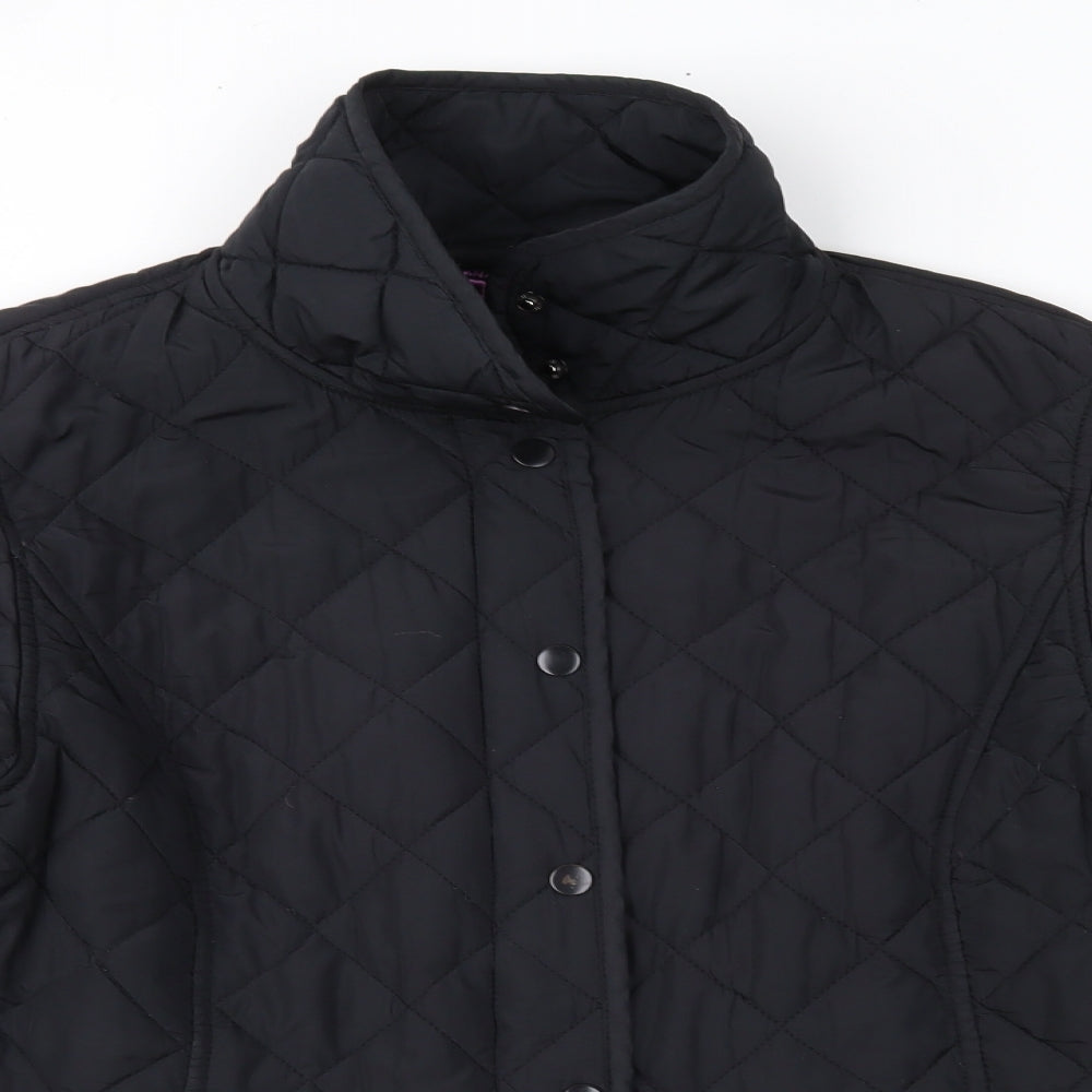 Dock of the Bay Womens Black   Quilted Jacket Size 12