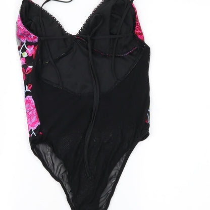 Womens UK Size 10 Topshop Black Basic Blouse