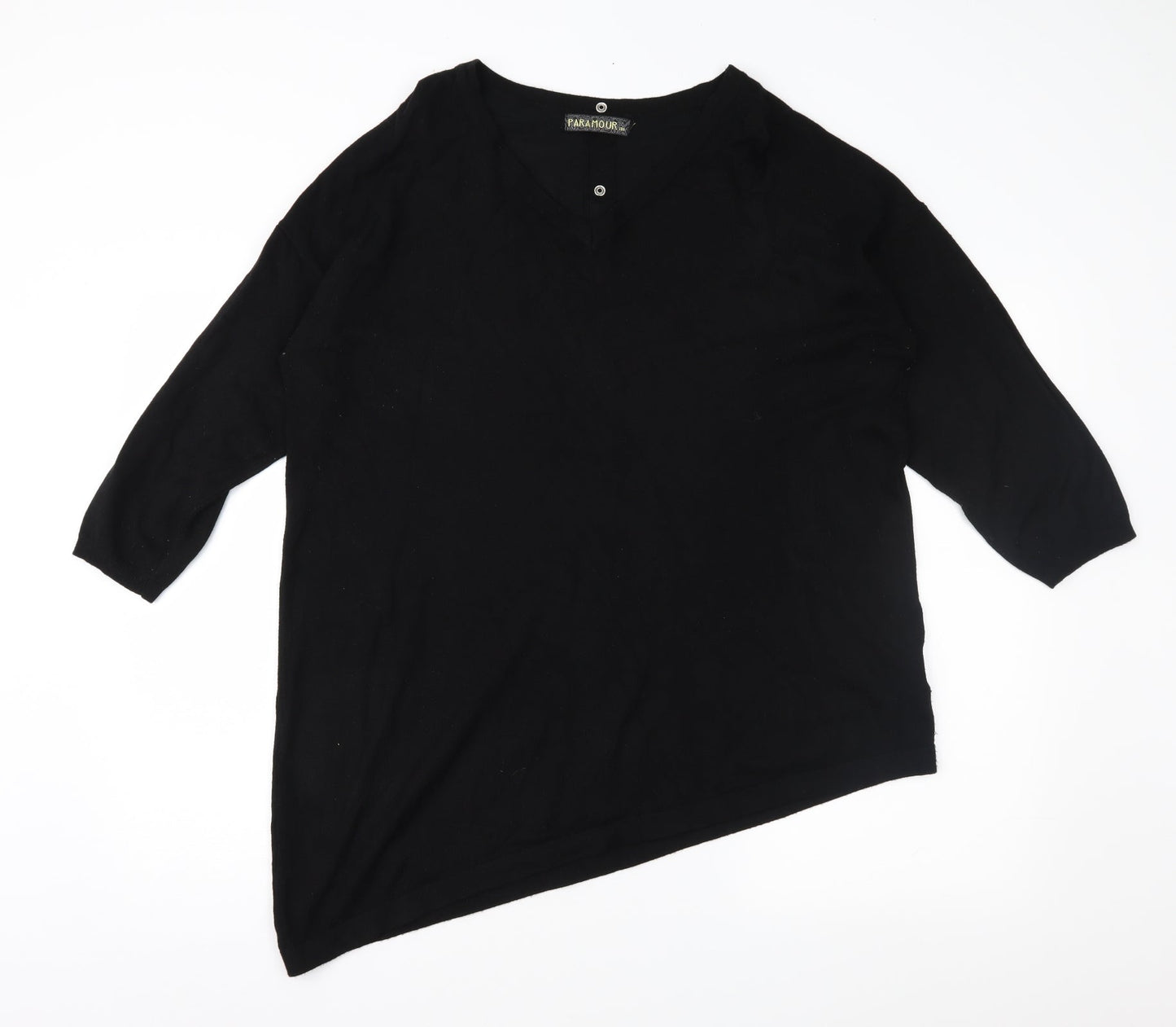 Paramour Womens Black   Pullover Jumper Size XL