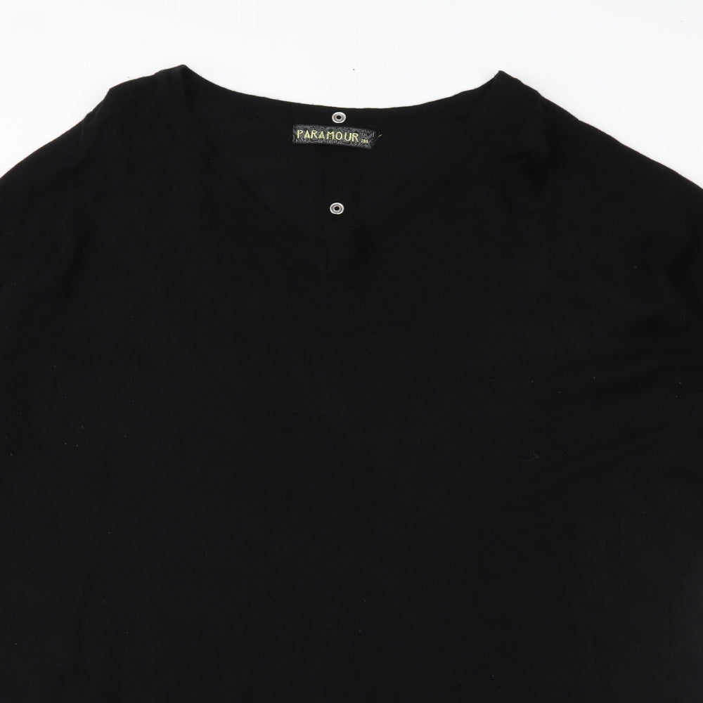 Paramour Womens Black   Pullover Jumper Size XL