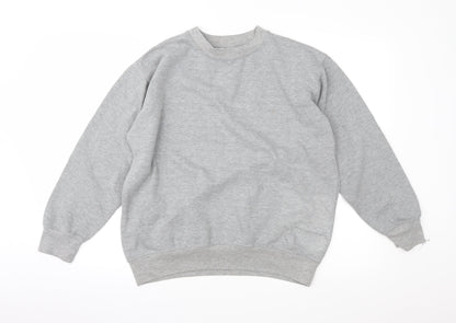 Mens UK Size S Preworn Grey Pullover Sweatshirt
