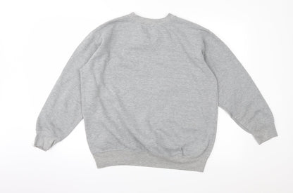 Mens UK Size S Preworn Grey Pullover Sweatshirt