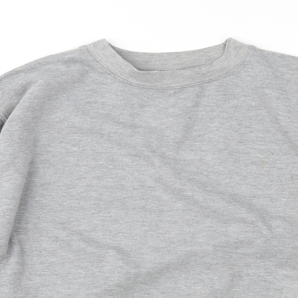 Mens UK Size S Preworn Grey Pullover Sweatshirt