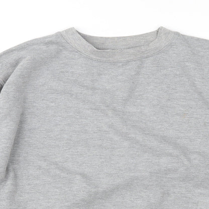 Mens UK Size S Preworn Grey Pullover Sweatshirt
