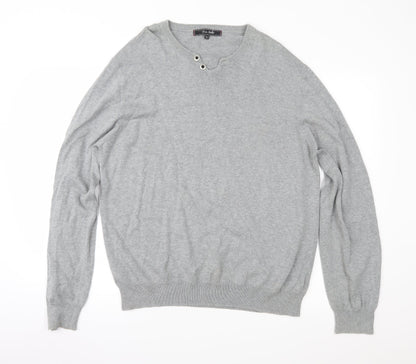 River Island Mens Grey   Pullover Jumper Size XL