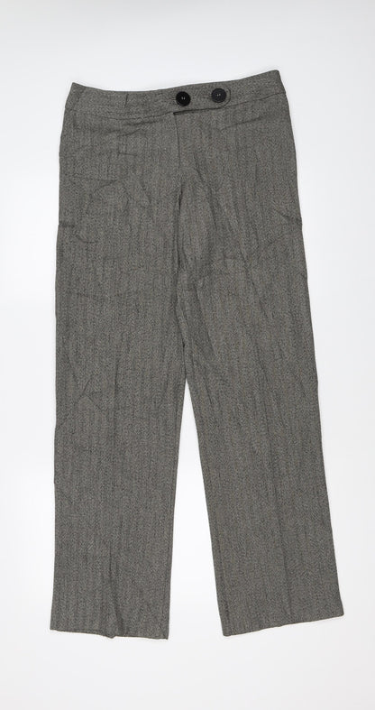 Womens UK Size 10 Marks and Spencer Regular Fit  Brown Trousers