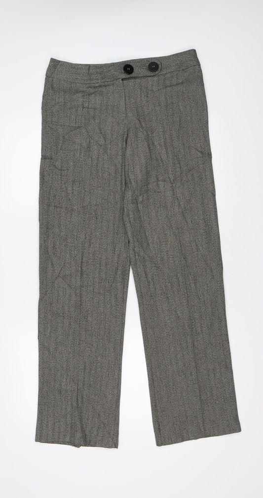 Womens UK Size 10 Marks and Spencer Regular Fit  Brown Trousers