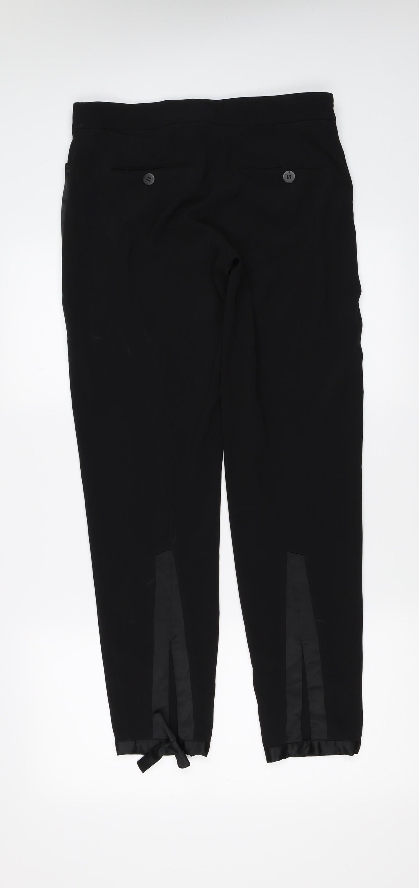Halston Womens Black   Trousers  Size 6 L29 in - leg detail