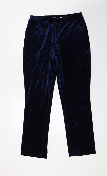 Susan Graver Womens Blue   Trousers  Size S L29 in