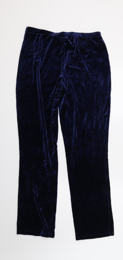 Susan Graver Womens Blue   Trousers  Size S L29 in