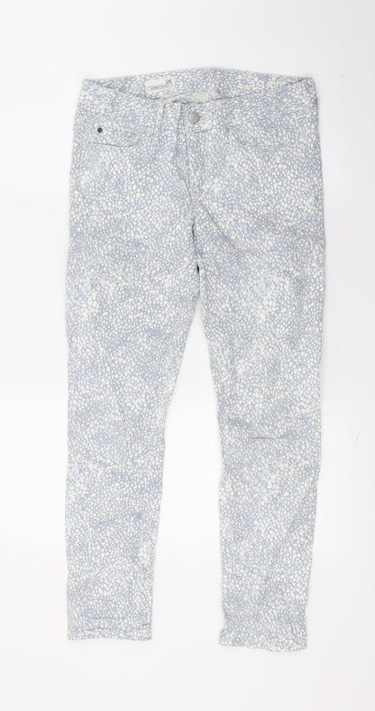 Gap Womens Grey Animal Print  Skinny Jeans Size 26 L25 in